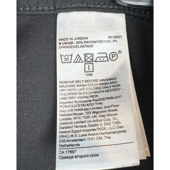 Banana Republic Women's Black Ankle Utility Cargo Pant Minimalist , Size 12 - Picture 8 of 9